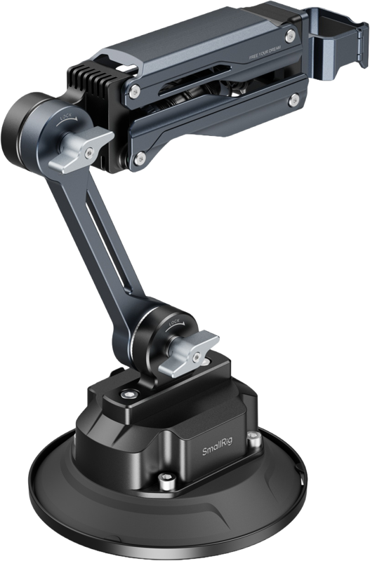 SMALLRIG 5507 Shock Absorber Support with Electronic Suction Cup for Osmo Pocket 3 / HERO13 and more