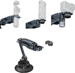 SMALLRIG 5507 Shock Absorber Support with Electronic Suction Cup for Osmo Pocket 3 / HERO13 and more