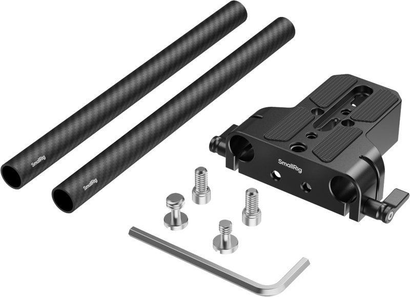 SMALLRIG 5609 Bottom Mount Plate with Dual 15mm Rod Clamp