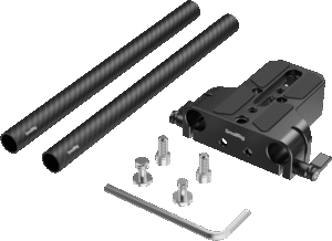 SMALLRIG 5609 Bottom Mount Plate with Dual 15mm Rod Clamp