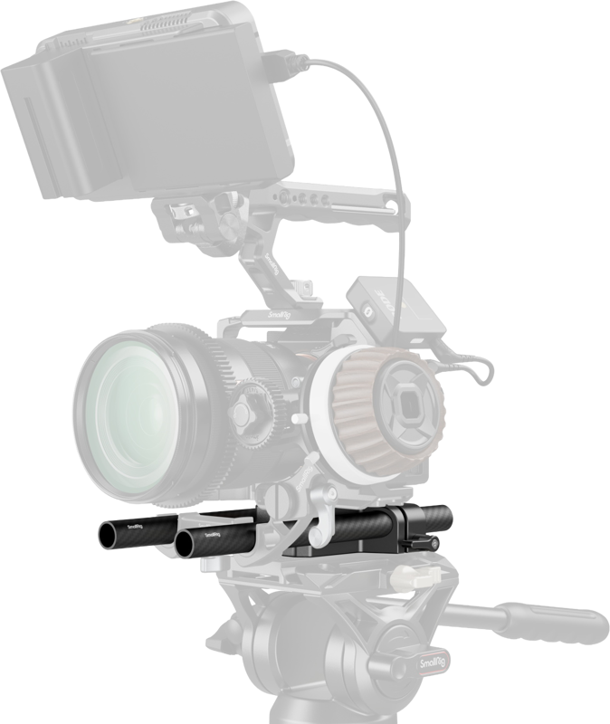 SMALLRIG 5609 Bottom Mount Plate with Dual 15mm Rod Clamp