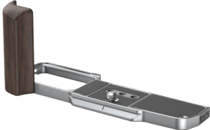SMALLRIG 5563 L-Shaped Mount Plate with Wooden Handle for OM SYSTEM OM-3