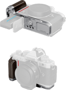 SMALLRIG 5707 L-Shaped Mount Plate with Wooden Handle for Nikon Z f Silver
