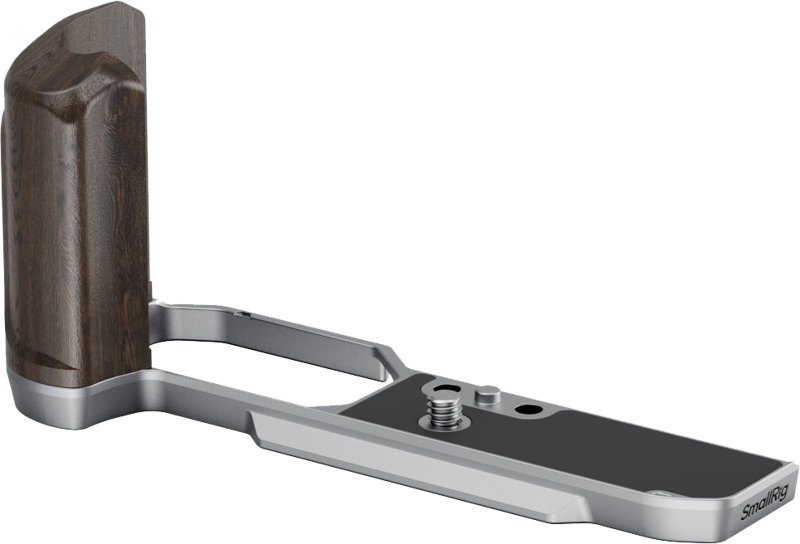 SMALLRIG 5707 L-Shaped Mount Plate with Wooden Handle for Nikon Z f Silver