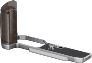 SMALLRIG 5707 L-Shaped Mount Plate with Wooden Handle for Nikon Z f Silver