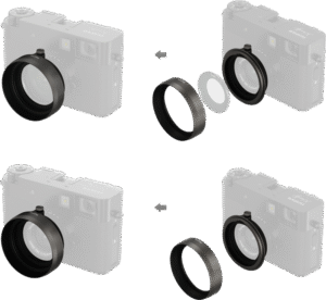 SMALLRIG 5709 Shading Hood for FUJIFILM X half Charcoal Silver