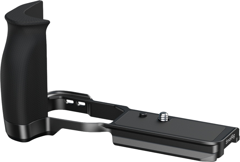 protecting its base from impacts during shooting. The ergonomic silicone handle provides superior comfort during extended use.