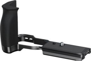 protecting its base from impacts during shooting. The ergonomic silicone handle provides superior comfort during extended use.