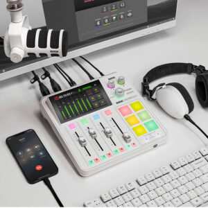 <li>Two combo inputs for microphones