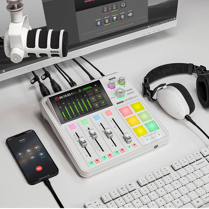 <li>Two combo inputs for microphones