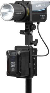 NANLITE V-mount Battery Grip with DC Connector