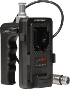 NANLITE V-Mount Battery Grip with 4-Pin XLR Connector
