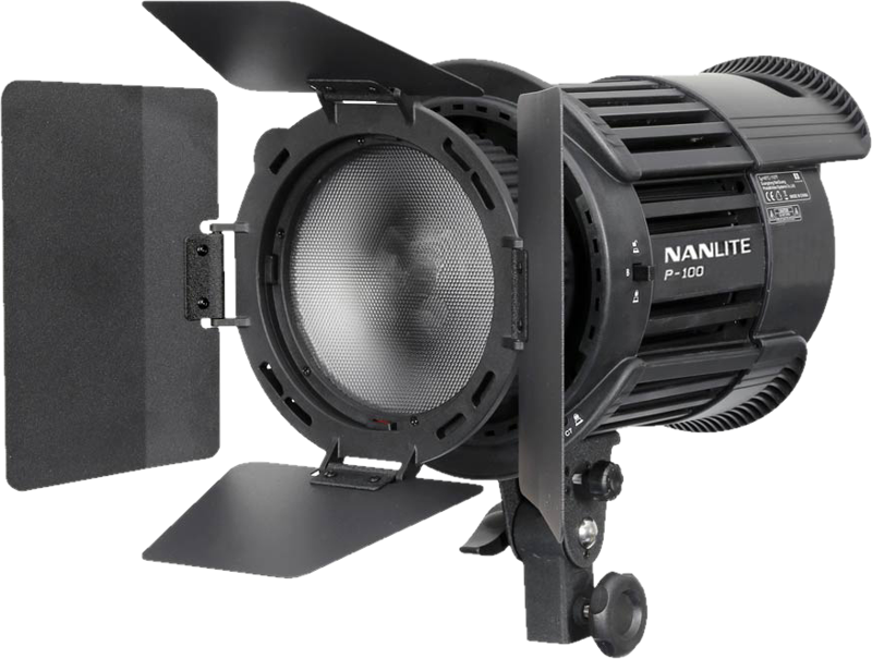 NANLITE CN-18X fresnel lens +barndoors for P100 and P200