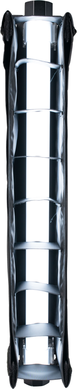 NANLITE Barndoor with eggcrate for Pavotube II 15X