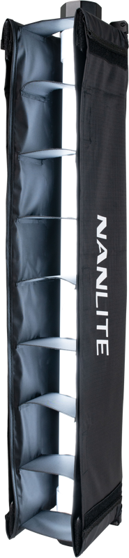 NANLITE Barndoor with eggcrate for Pavotube II 15X