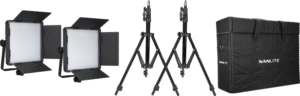 Kit NANLITE 2 light kit 600DSA w/Carry case & Light stand