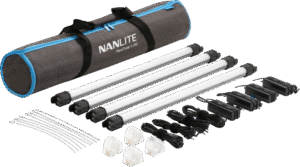 NANLITE Pavotube II 15C LED RGBWW Tube Light 4 Light Kit