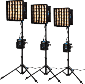 NANLITE PavoSlim 60B LED Panel 3-Light Kit With Stand