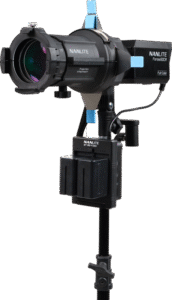 and the PJ-FMM Projection Attachment. It also includes 19° and 36° interchangeable lenses