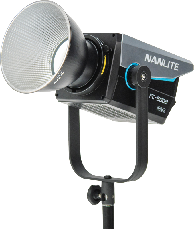 The Nanlite FC500B Bi-Color LED Spotlight is a meticulously crafted lighting solution designed to give you unparalleled flexibility in achieving bi-color illumination. This compact