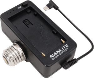 NANLITE NPF Battery Adapter with E27 Head