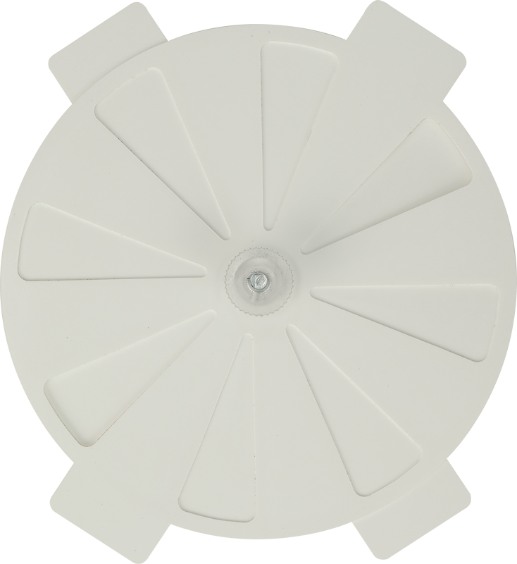 A small light modifier that attaches to the dome of a PavoBulb 10C and limits the light coming from the bulb. It features an adjustable aperture that can increase or decrease the amount of light that passes through.