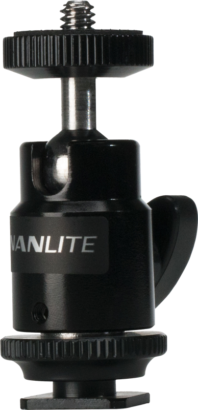 NANLITE Mini Ball Head with 1/4'' and Hotshoe