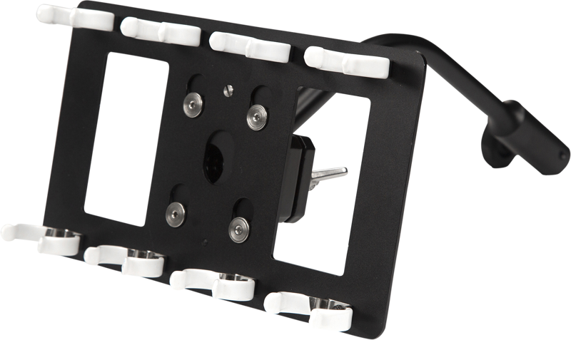 NANLITE T12 holder for 4 tubes with ball head yoke & gooseneck