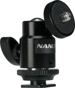 NANLITE Mini Ball Head with 1/4'' and Hotshoe