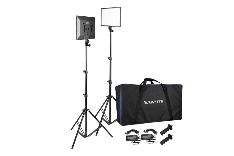 NANLITE Lumipad 25 LED 2 Light Kit with Stand + Bag