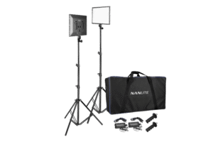 NANLITE Lumipad 25 LED 2 Light Kit with Stand + Bag