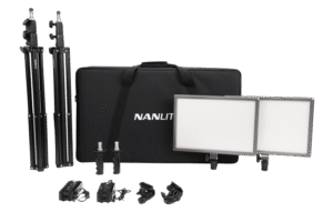 NANLITE Lumipad 25 LED 2 Light Kit with Stand + Bag
