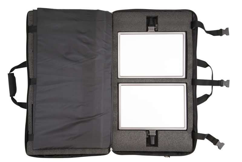 NANLITE Lumipad 25 LED 2 Light Kit with Stand + Bag