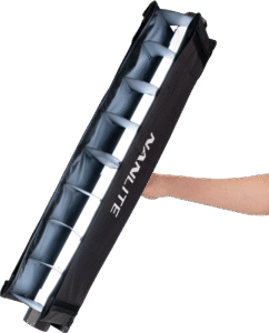 NANLITE Barndoor with eggcrate for Pavotube II 15X