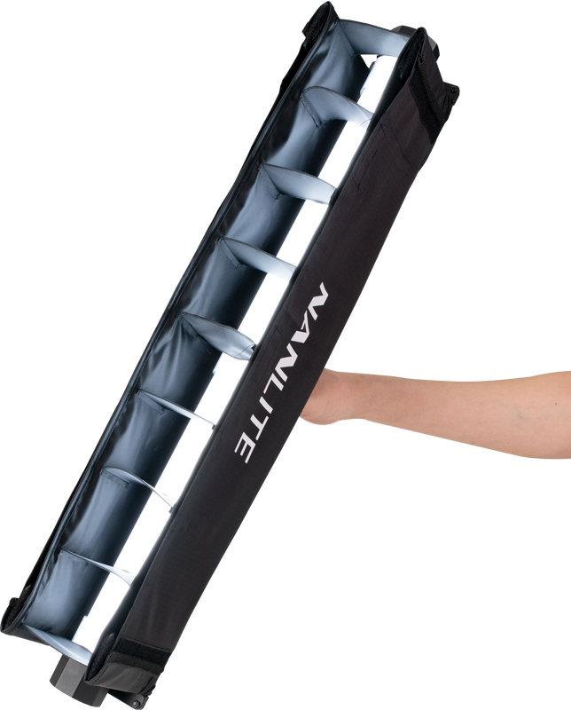 NANLITE Barndoor with eggcrate for Pavotube II 15X