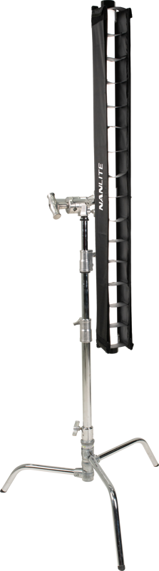 NANLITE Barndoor with eggcrate for Pavotube II 30X