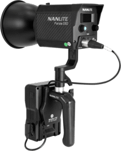 NANLITE V Mount Battery Grip with 4 Pin XLR Connector
