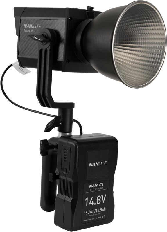 NANLITE V Mount Battery Grip with 4 Pin XLR Connector