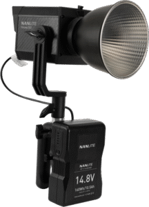 NANLITE V Mount Battery Grip with 4 Pin XLR Connector