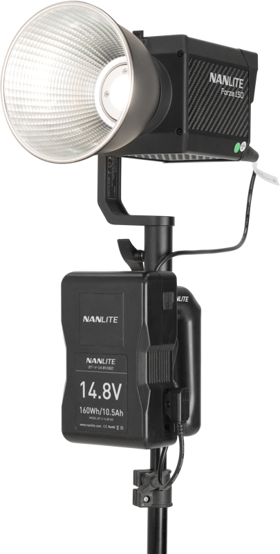 NANLITE V Mount Battery Grip with 4 Pin XLR Connector