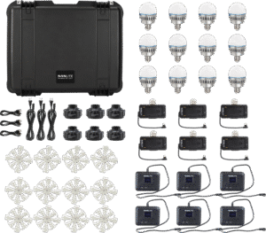 and control of practical lights in professional productions. This advanced light bulb and range of accessories will help filmmakers quickly accomplish their ideas and reward them every time with subtle and captivating light.