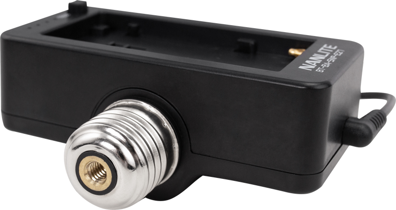 NANLITE NPF Battery Adapter with E27 Head