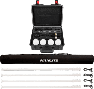 Kit NANLITE Pavotube T8-7X-4 Light kit  & Pavobulb 10C 4 Bulb kit