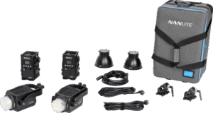 NANLITE Forza 300B II 2 Kit LED Spot Light with Trolley Case