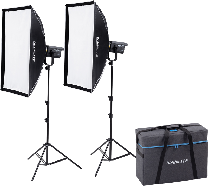 NANLITE FS-200B Bi-Colour 2 light kit with stand