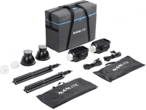 NANLITE FS-200B Bi-Colour 2 light kit with stand