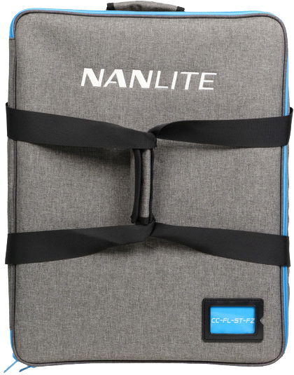 padded case that was designed to hold a Nanlite Forza 300B II or 500B II LED Spotlight