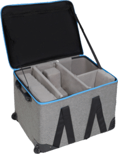 as well as an FL-20G Fresnel Lens (the light and fresnel are sold separately). There is also room in the case for the cables