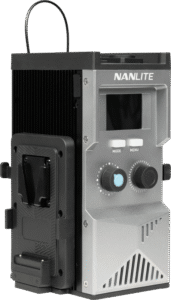 V-mount charger and controller for FC series lights.