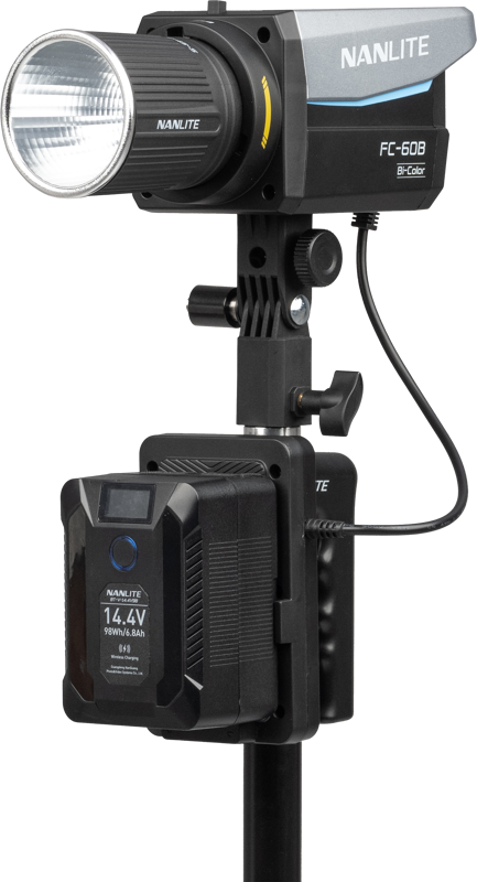 NANLITE V-mount Battery Grip with DC Connector